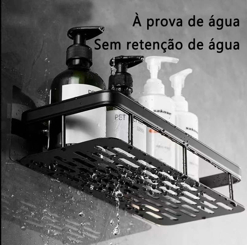 KIT 2 Suporte Prateleira De Canto Para Banheiro / Cozinha