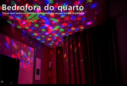 Projetor de céu estrelado LED colorido