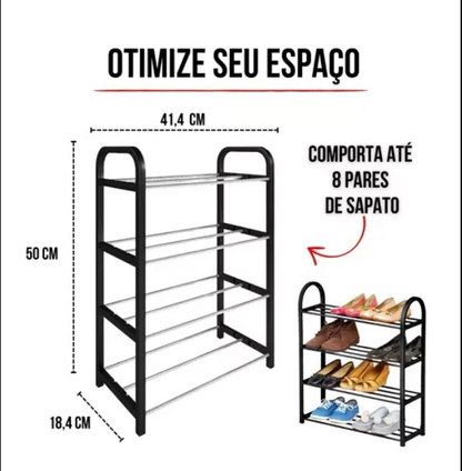 Sapateira Organizador Sapatos Prateleira 8 Pares Desmontável