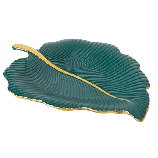 Bandeja Decorativa Folha MDF 26,5cm x 20cm